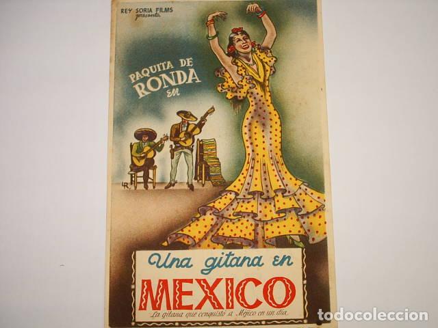 Libros: UNA GITANA EN MEXICO. Programa de cine, actores: EDITORIAL: Rey Soria Films - - Foto 1