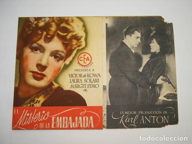 Libros: EL MISTERIO DE LA EMBAJADA. Programa de cine, EDITORIAL: CEA - - Foto 1
