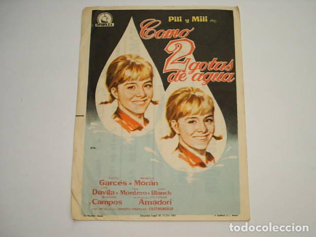 Libros: COMO 2 GOTAS DE AGUA. Programa de cine,actores: EDITORIAL: Dipenfa - - Foto 1