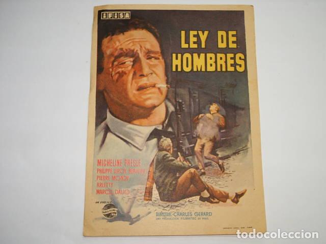 Libri di seconda mano: LEY DE HOMBRES. Programa de cine, actores: Gerard,Charles(Director)- EDITORIAL: Ifisa - Gerar