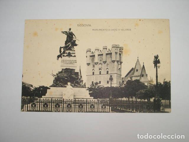 Libros: SEGOVIA- Monumento a Daoiz y Velarde. Postal- EDITORIAL: Hauser y Menet - Postal- - Foto 1