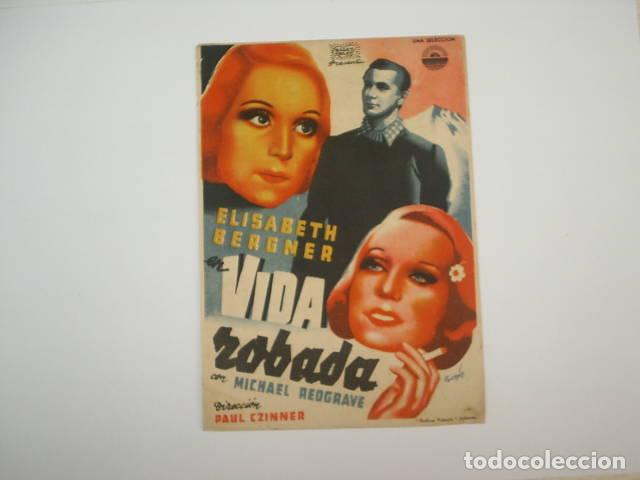 Libros: VIDA ROBADA. Programa de cine,actores: Elisabeth Czinner,Paul (Director)- EDITORIAL: Balet y - Foto 1