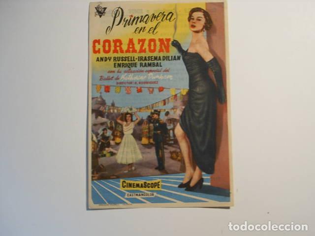 Libri di seconda mano: PRIMAVERA EN EL CORAZON. Programa de cine,actores: Rodriguez,R. (Director)- EDITORIAL: Eastma