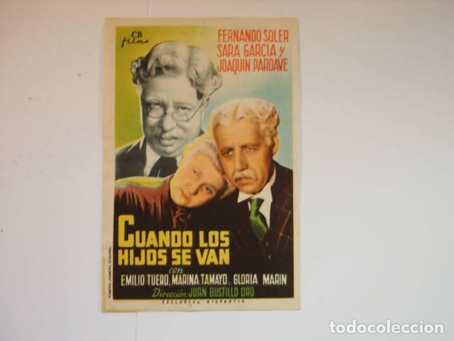 Libros: CUANDO LOS HIJOS SE VAN. Programa de cine,actores: Bustillo Oro,Juan- EDITORIAL: CB Films - Bustillo - Foto 1