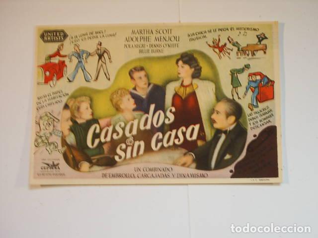 Libros: CASADOS SIN CASA. Programa de cine, actores: EDITORIAL: Cepicsa - - Foto 1