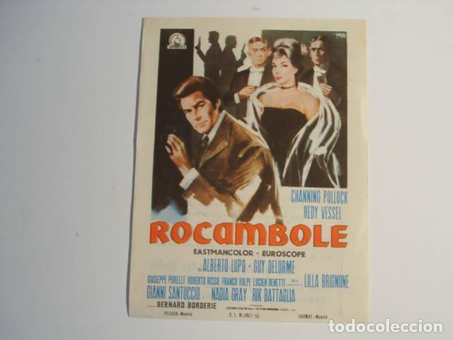 Libros: ROCAMBOLE. Programa de cine, actores: Channing Borderie,Bernard EDITORIAL: Dipenfa - Borderie,Bernar - Foto 1