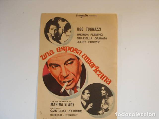 Libri di seconda mano: UNA ESPOSA AMERICANA. Programa de cine, actores: Polidoro,Gian Luigi EDITORIAL: Technicolor -