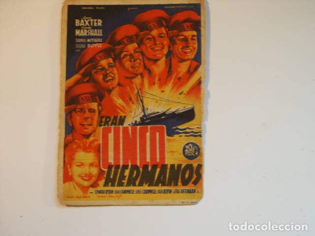 Libros: ERAN CINCO HERMANOS. Programa de cine, actores: Bacon,Lloyd (Director)- EDITORIAL: 20th Centu - Foto 1