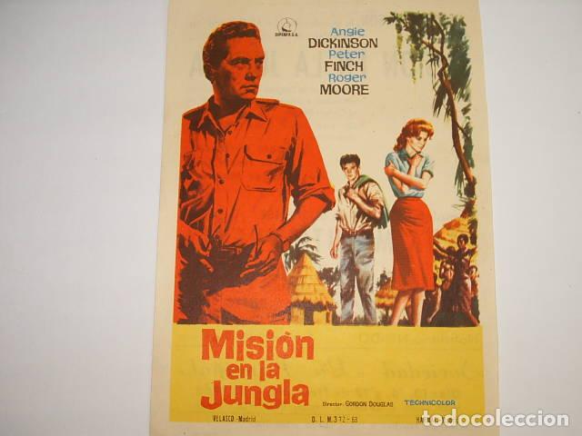 Libros: MISION EN LA JUNGLA. Programa de cine,actores: Douglas,Gordon (Director) EDITORIAL: Dipenfa - Dougla - Foto 1