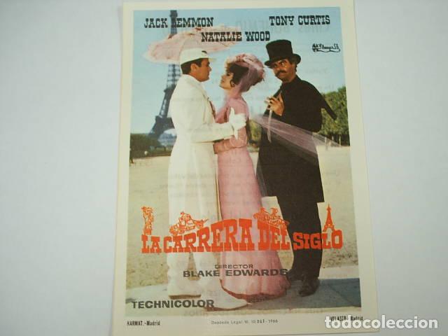 Libros: LA CARRERA DEL SIGLO. Programa de cine, actores: Edwards,Blake (Director)- EDITORIAL: Filmaye - Foto 1