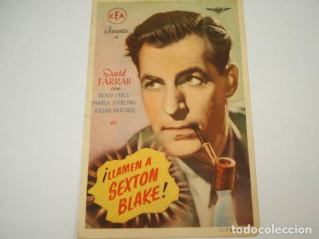 Libros: &iexcl;LLAMEN A SEXTON BLAKE! Programa de cine, actores: EDITORIAL: CEA - - Foto 1