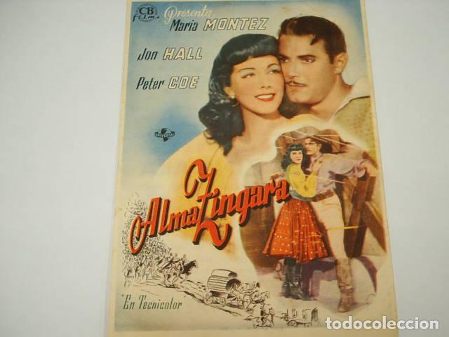 Libros: ALMA ZINGARA. Programa de cine, actores: Maria EDITORIAL: CB films - - Foto 1