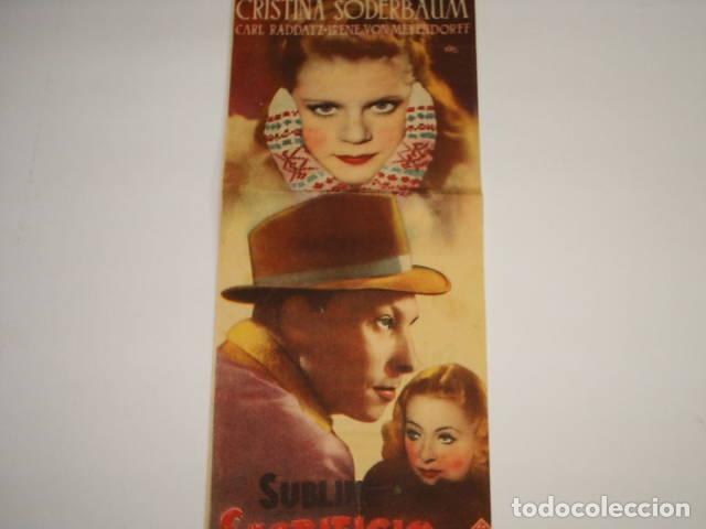 Libros: SUBLIME SACRIFICIO. Programa de cine, actores: EDITORIAL: UFA - - Foto 1