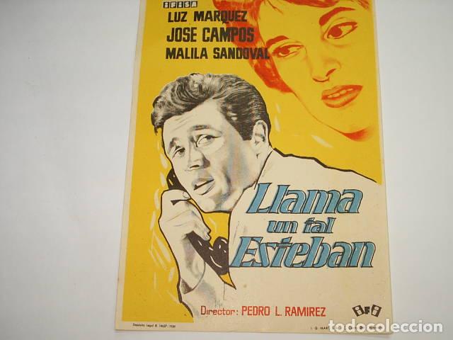 Livros em segunda m&atilde;o: LLAMA UN TAL ESTEBAN. Programa de cine, actores: Ramirez,Pedro L. EDITORIAL: Ifisa - Ramirez,