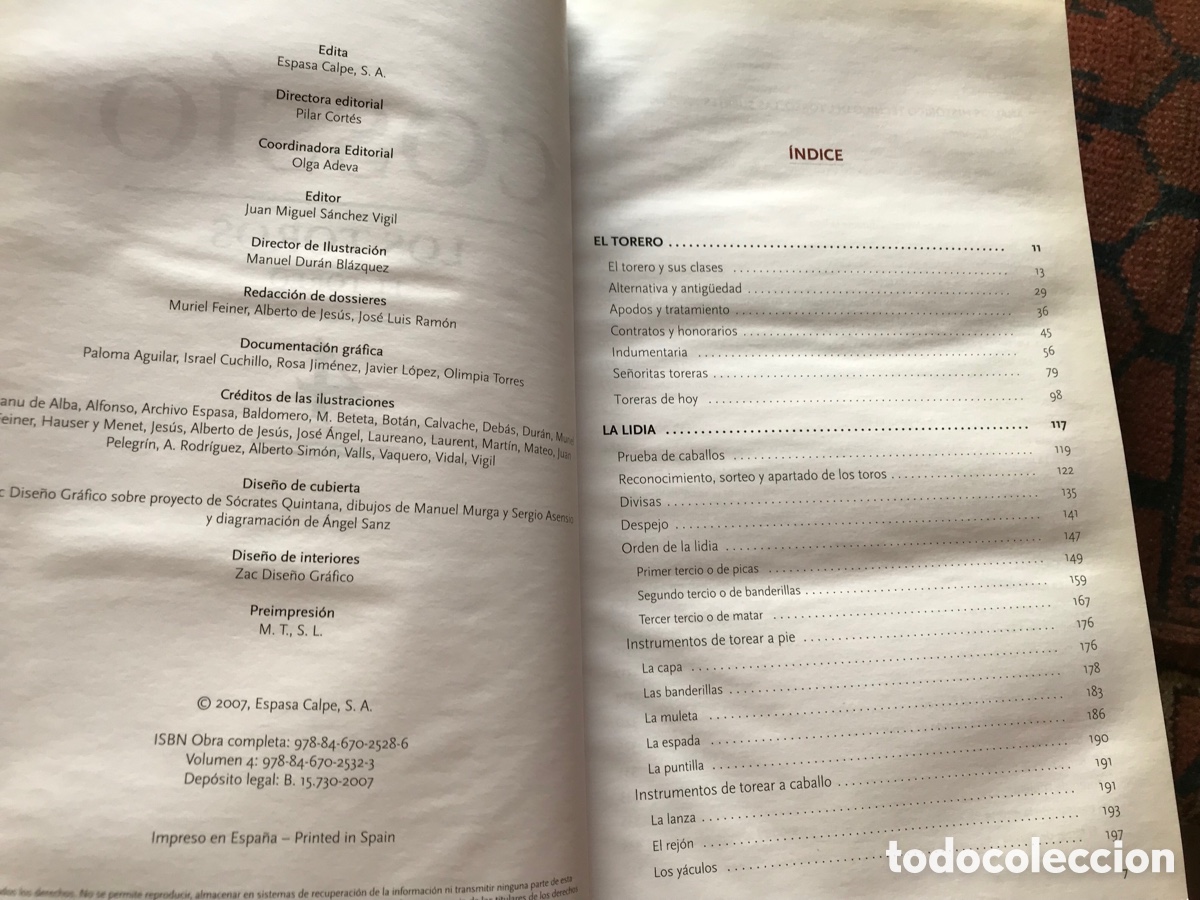 Libros: Coss&iacute;o. Los toros. El toreo. Espasa . N&ordm; 4 - Foto 3