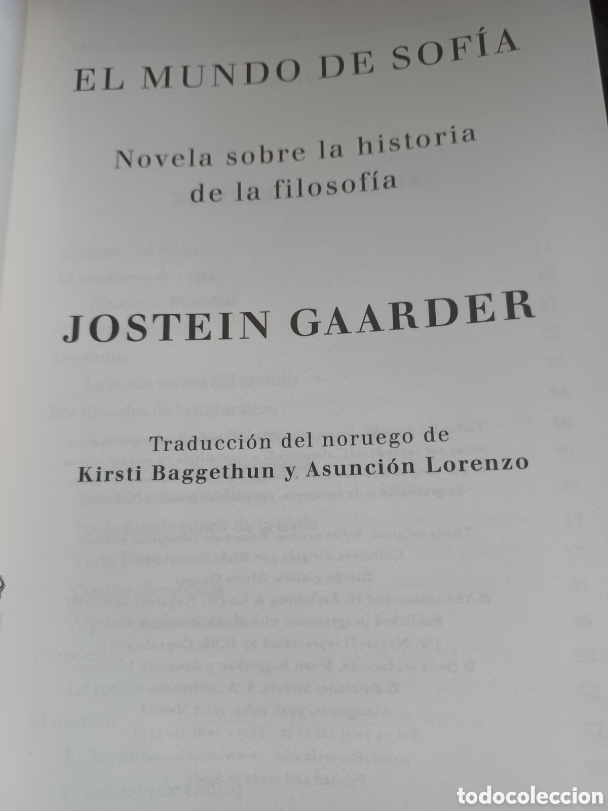 Libros: Barybook 299. El mundo de Sof&iacute;a Jostein Gaarder siruela - Foto 3