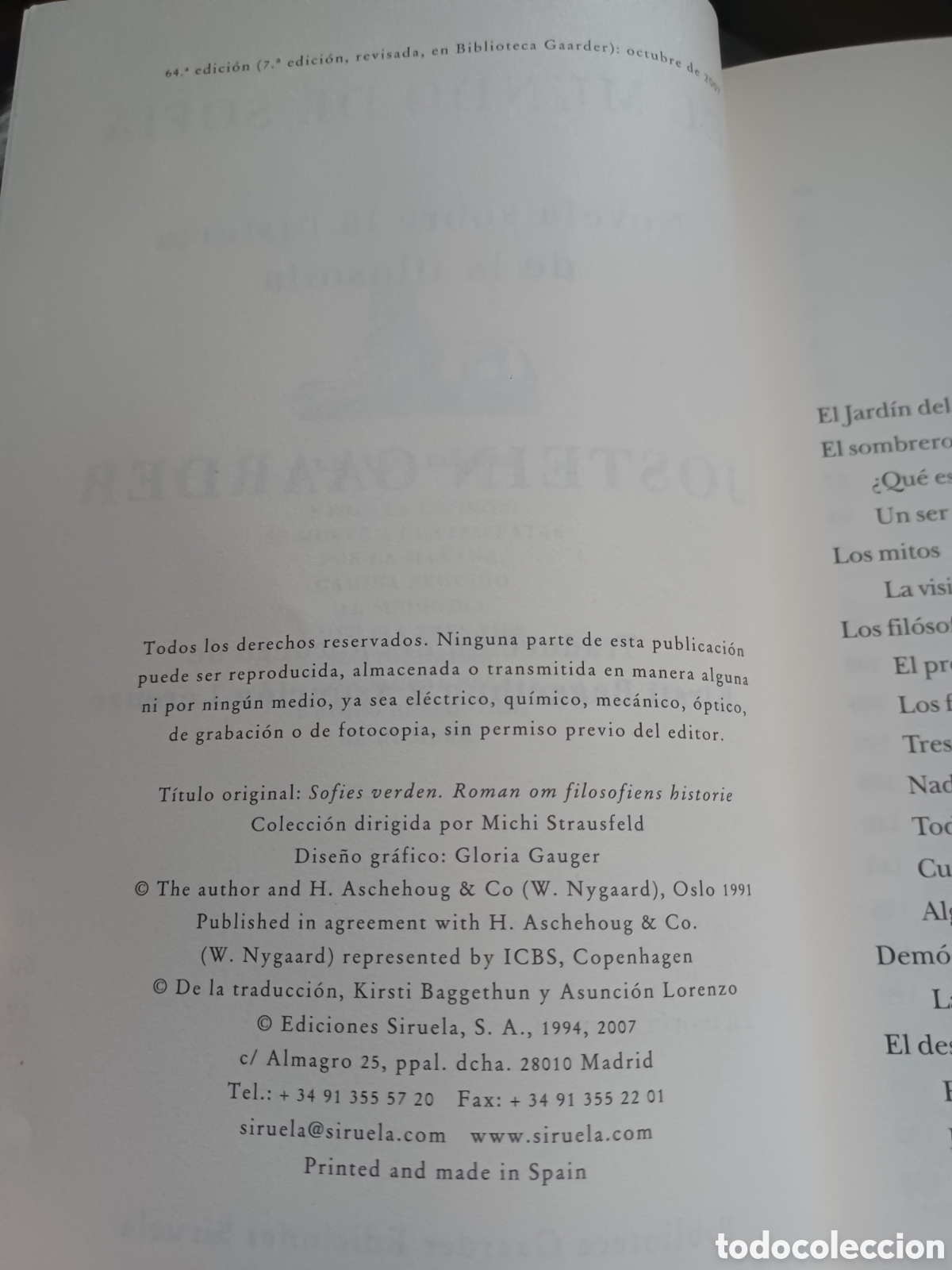 Libros: Barybook 299. El mundo de Sof&iacute;a Jostein Gaarder siruela - Foto 5