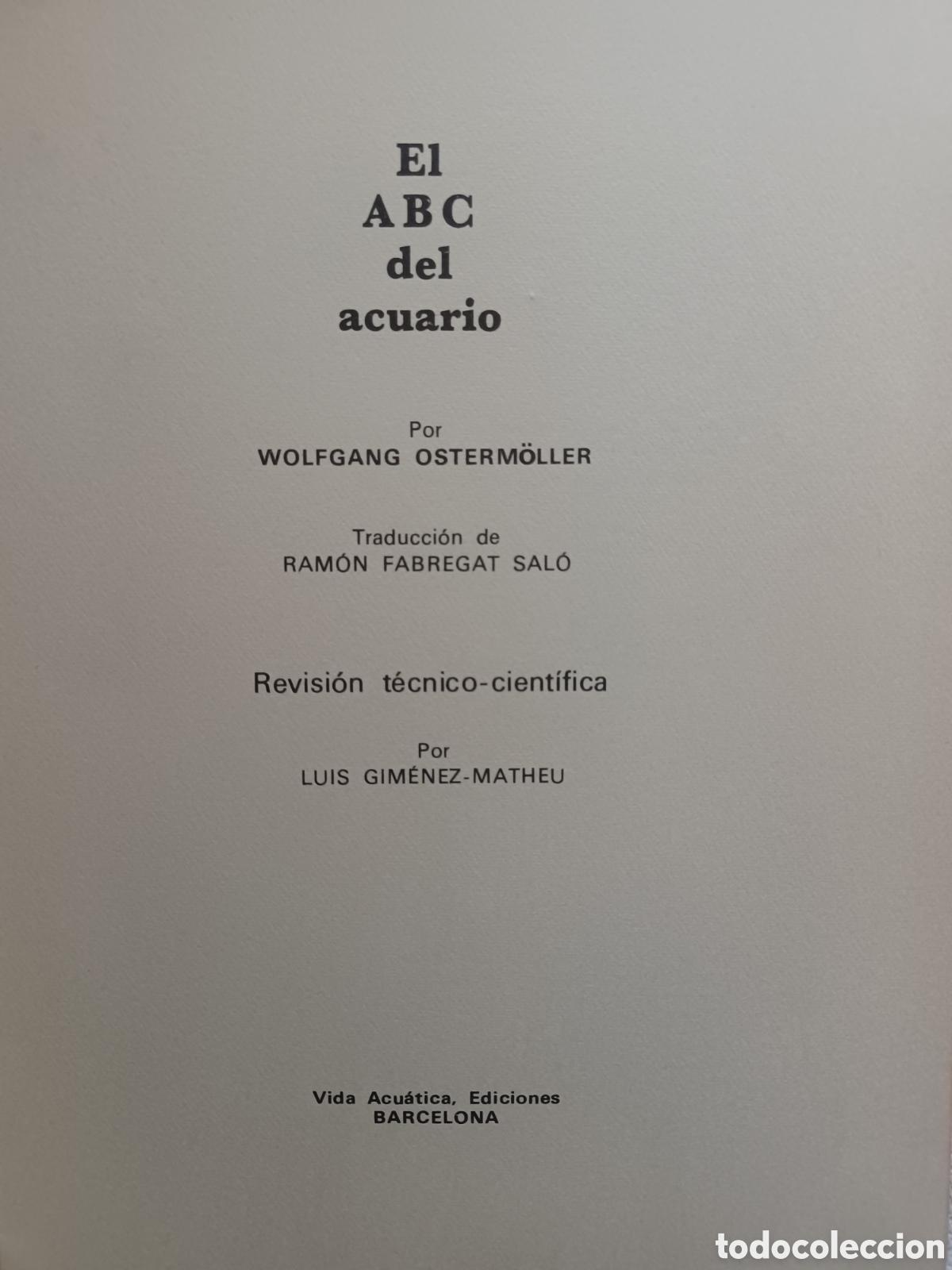 Libros: Barybook 242. El ABC del acuario Wolfgang ostermoller - Foto 2