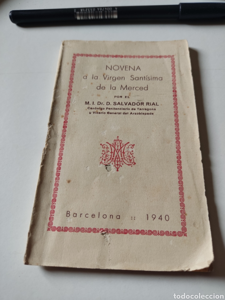 Libros: Librito novena a la virgen Sant&iacute;sima de la Merced, Barcelona 1940 - Foto 1