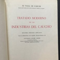 Libros: TRATADO MODERNO DE LAS INDUSTRIAS DEL CAUCHO