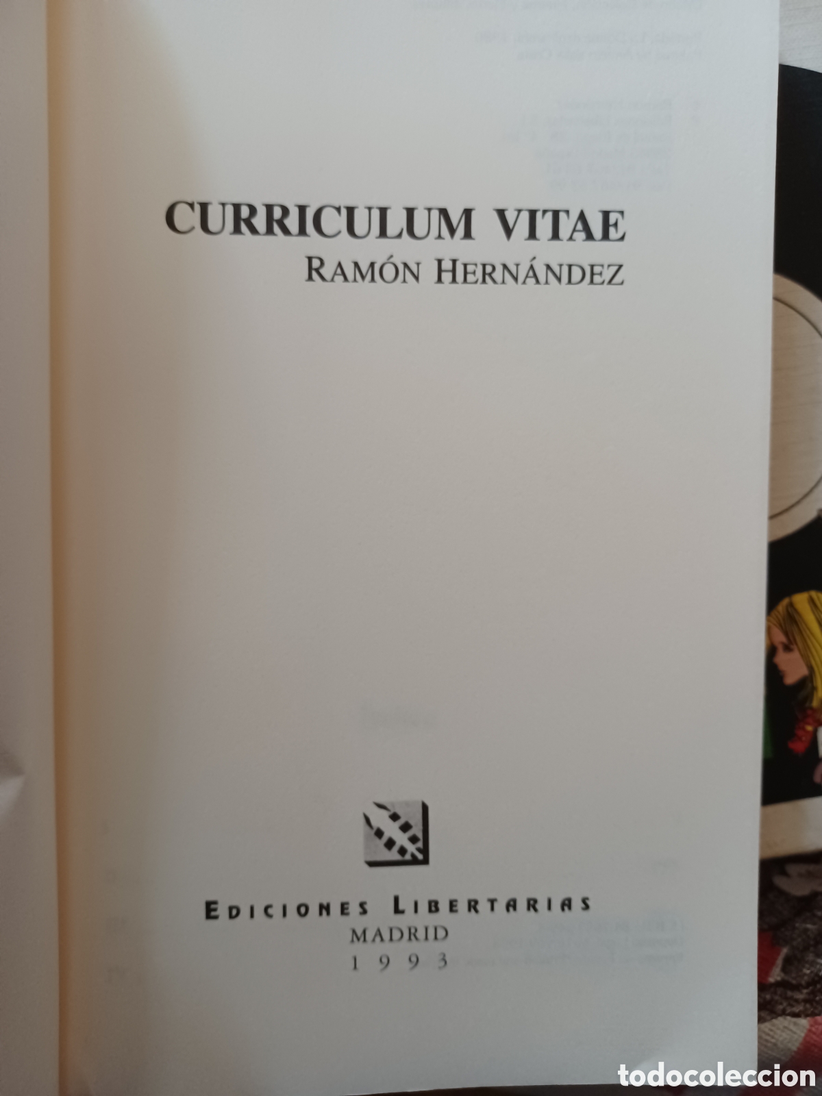 Libros: Barybook 170 Curr&iacute;culum vitae Ram&oacute;n Hern&aacute;ndez ediciones libertarias - Foto 2