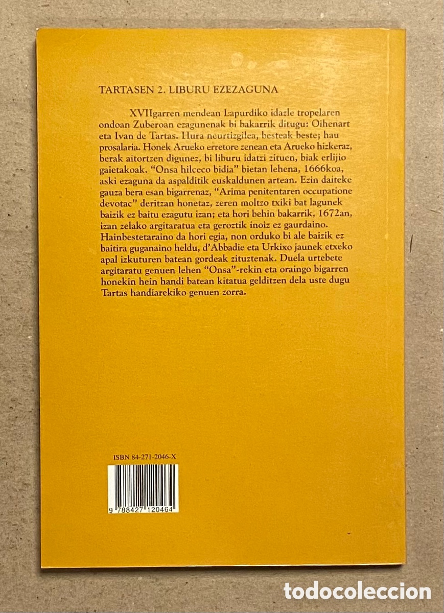Libros: ARIMA PENITENTAREN OCCUPATIONE DEVOTAC. IVAN DE TARTAS. EDICIONES MENSAJERO 1996. - Foto 6