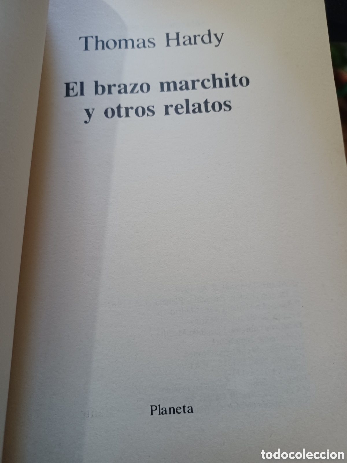 Libros: Barybook 299. El brazo marchito Tom&aacute;s hardy planeta - Foto 2