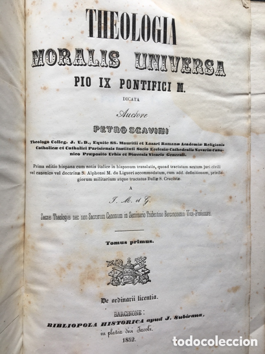 Libros: Theologia Moralis Universa - Foto 1