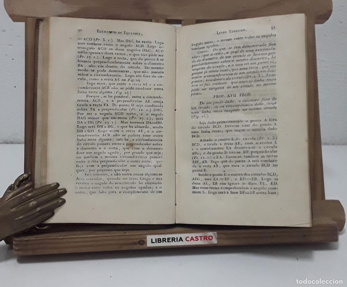 Libros: Elementos de Euclides. Dos seis primeiros livros do undecimo e duodecimo - Euclides. - Foto 2