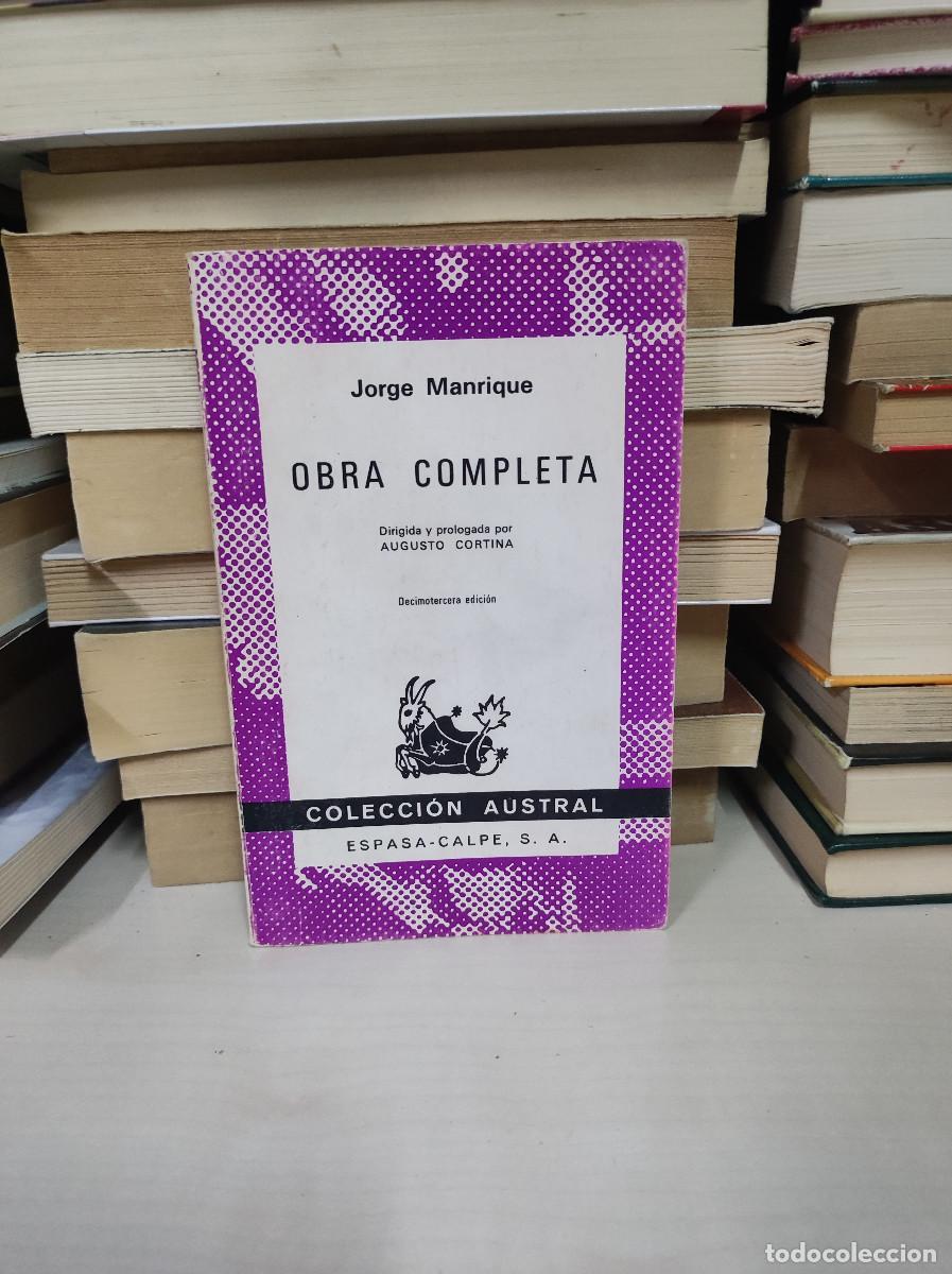 Libros: OBRA COMPLETA - JORGE MANRIQUE - Foto 1