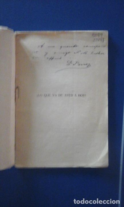 Livros em segunda m&atilde;o: Antonio Ramos Mart&iacute;n y Emilio Ferraz Revenga - &iexcl;LO QUE VA DE AYER A HOY!. Zarzuela en dos sainetes y