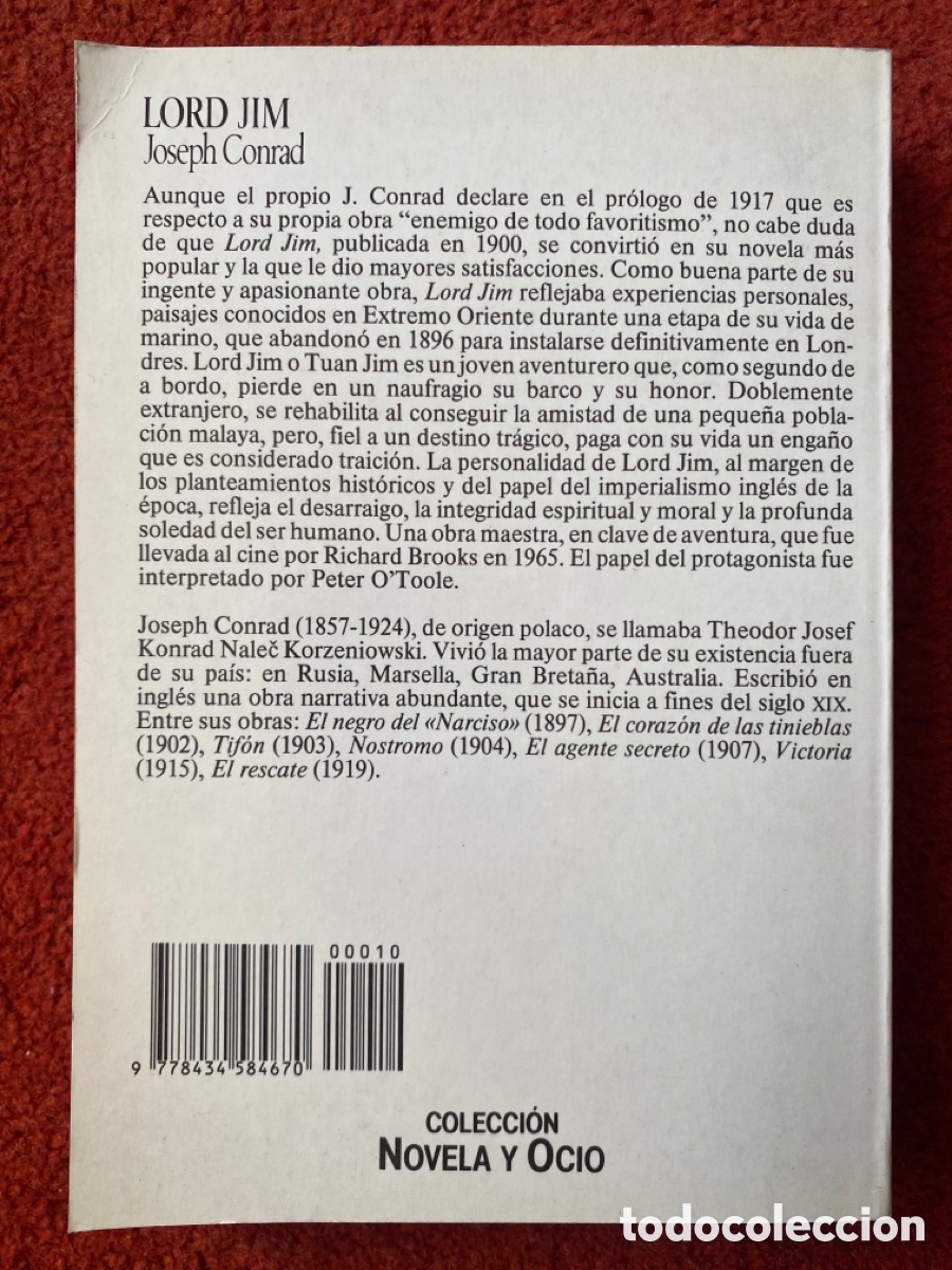 Libros: Libro LORD JIM de Joseph CONRAD - Foto 2
