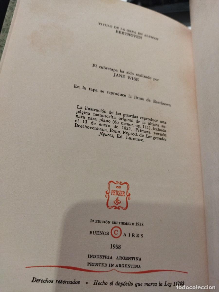 Libros: BEETHOVEN - RIEZLER, WALTER - Foto 2