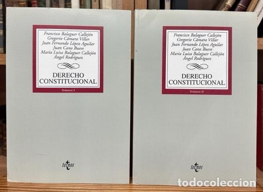 Libros: DERECHO CONSTITUCIONAL - BALAGUER CALLEJON, Francisco - Foto 1