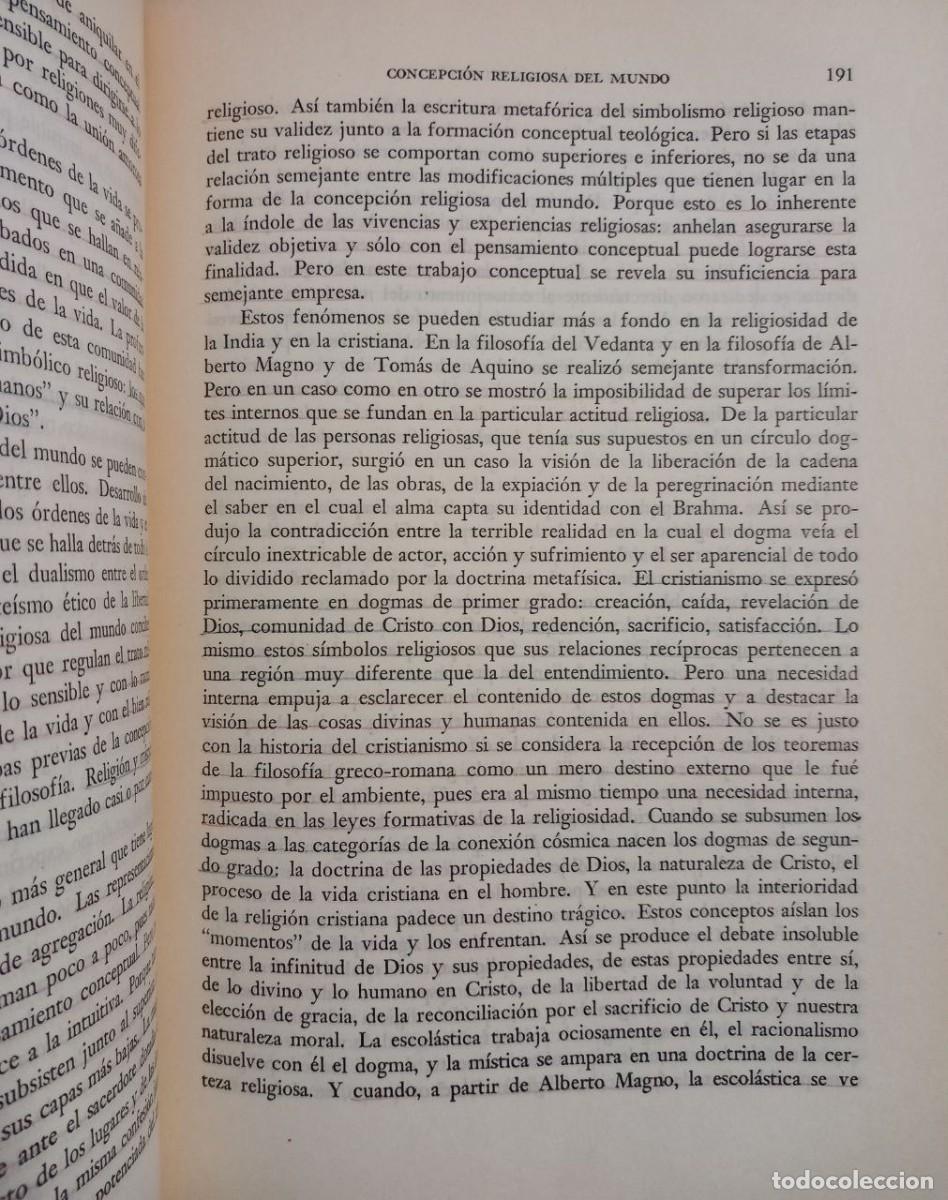 Libros: Teor&iacute;a de la concepci&oacute;n del mundo. - DILTHEY, Wilhelm: - Foto 7