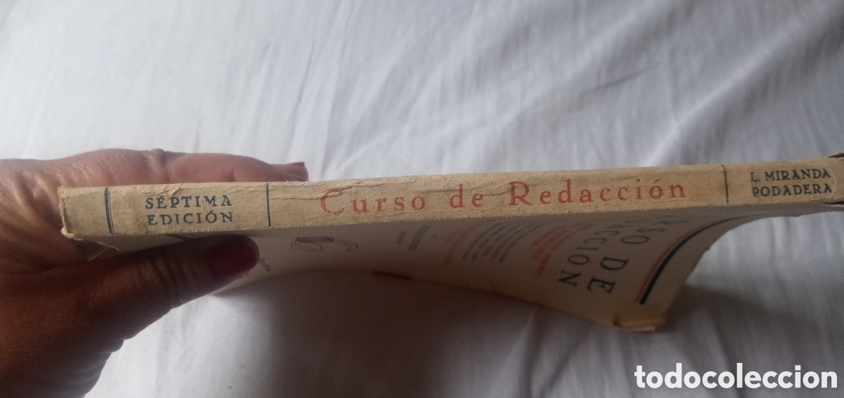 Libros: Curso de redaccion.Luis Miranda Podadera.1949.Septima edicion. - Foto 3