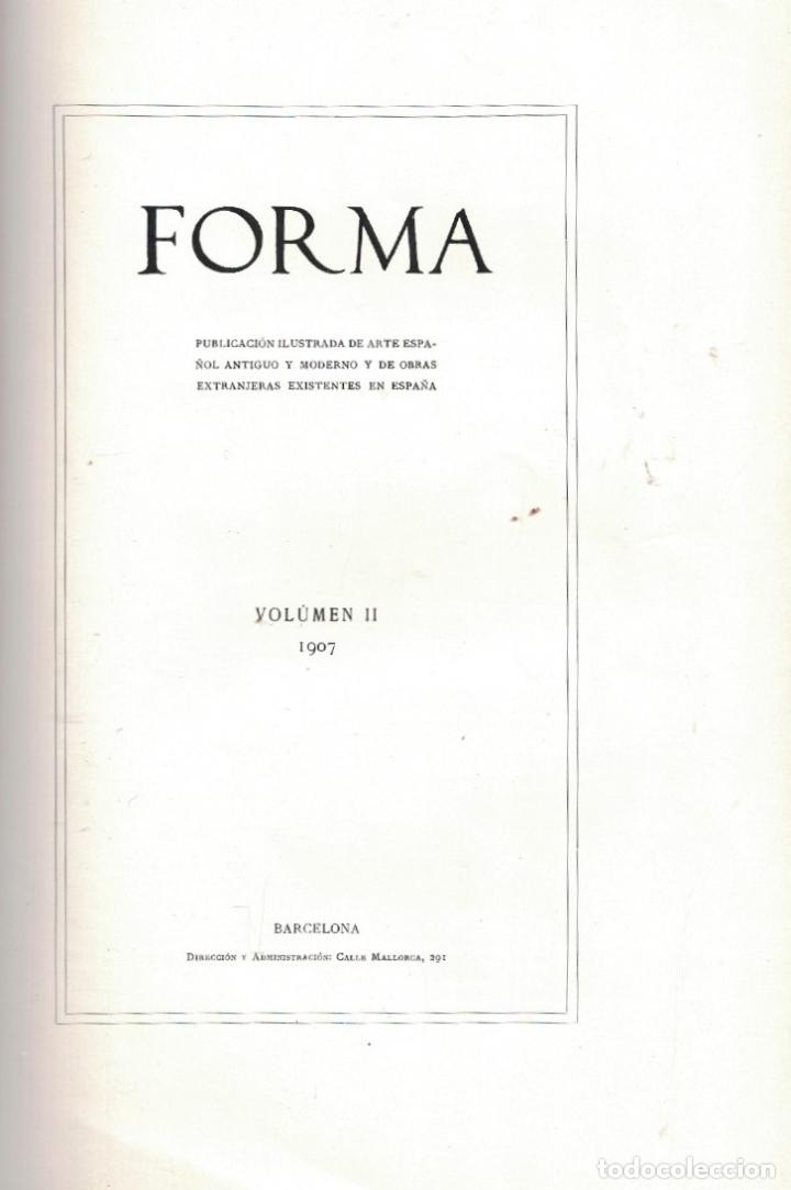 Libri di seconda mano: FORMA. Publicaci&oacute;n ilustrada de Arte espa&ntilde;ol antiguo y moderno y de obras extranjeras existentes en