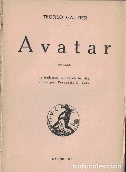 Libros: AVATAR. - Gautier. Te&oacute;filo, - Foto 1