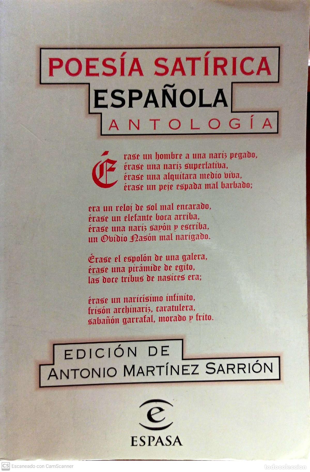 Libros: Poes&iacute;a sat&iacute;rica espa&ntilde;ola. Antolog&iacute;a - Foto 1