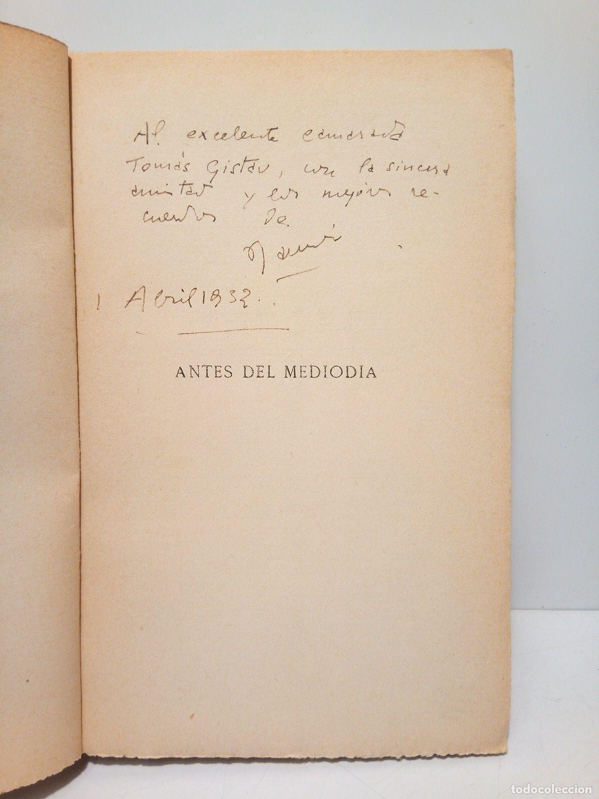 Libros: LEDESMA MIRANDA, [Ram&oacute;n] - Antes del mediod&iacute;a. (Novela) - Foto 2
