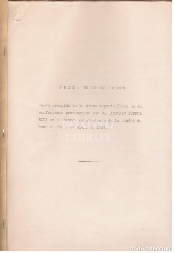 Libros: PEDROL RIUS, Antonio. Prim: Un general pol&iacute;tico - Foto 2