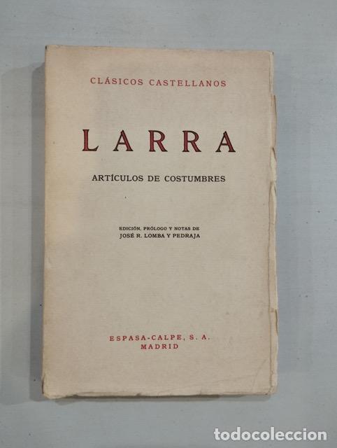 Libros: Larra - Art&iacute;culos de costumbres - Foto 1