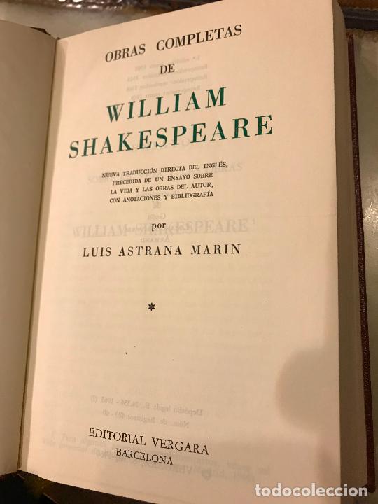 Libros: William Shakespeare. Obras completas en tres tomos. Editorial Vergara - Foto 3