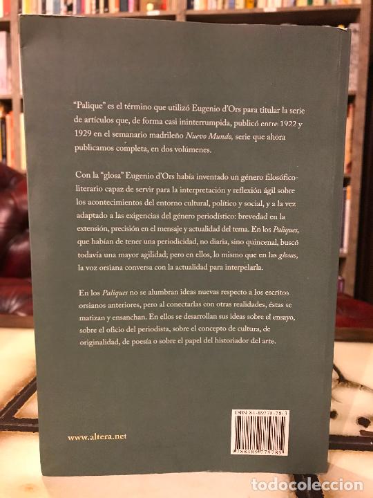Libros: Paliques (1926-1929) Vol&uacute;men II. Eugenio D&acute;Ors - Foto 2