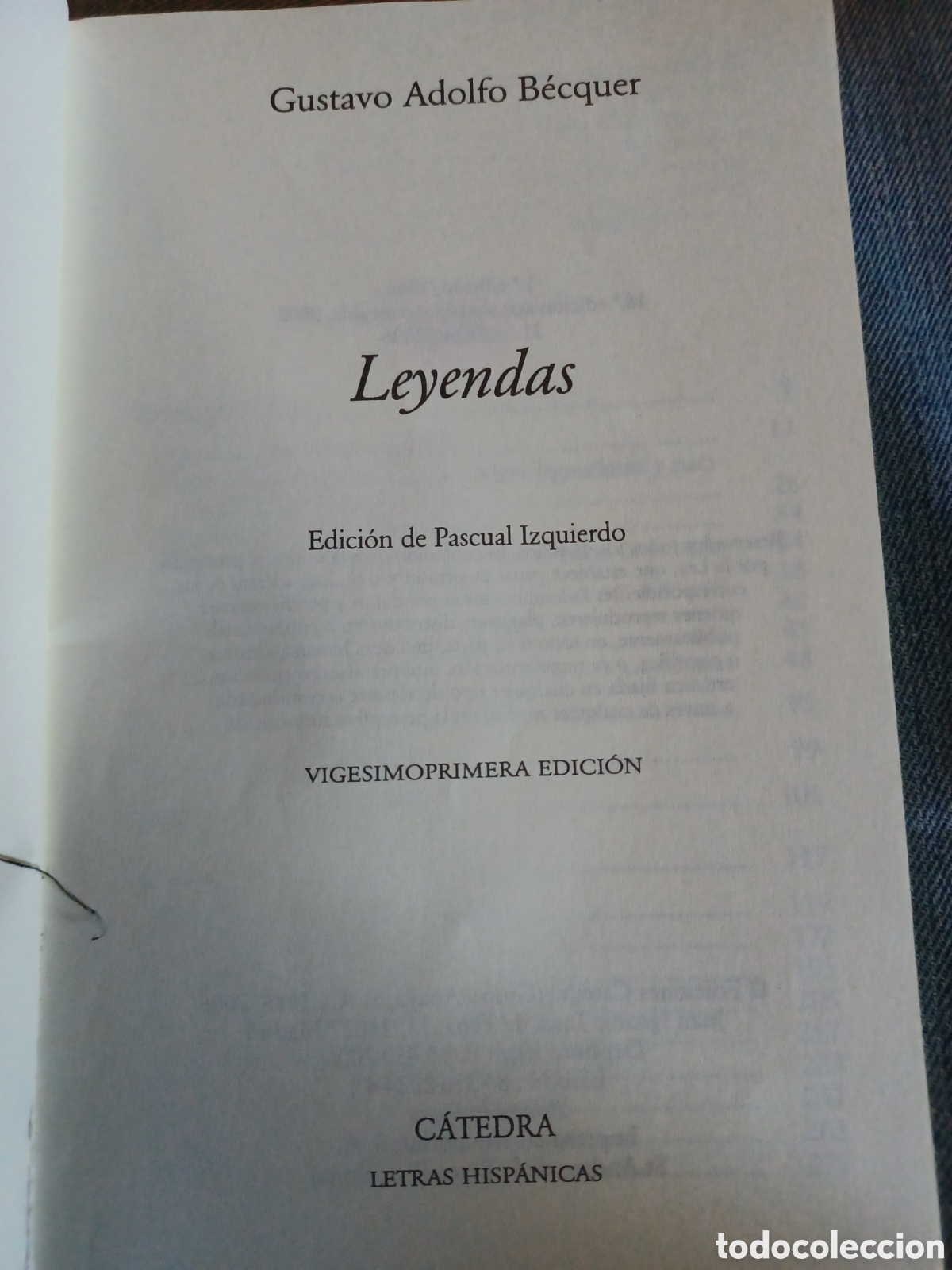 Libros: Barybook lote Leyendas Gustavo Adolfo B&eacute;cquer catedra letras - Foto 3