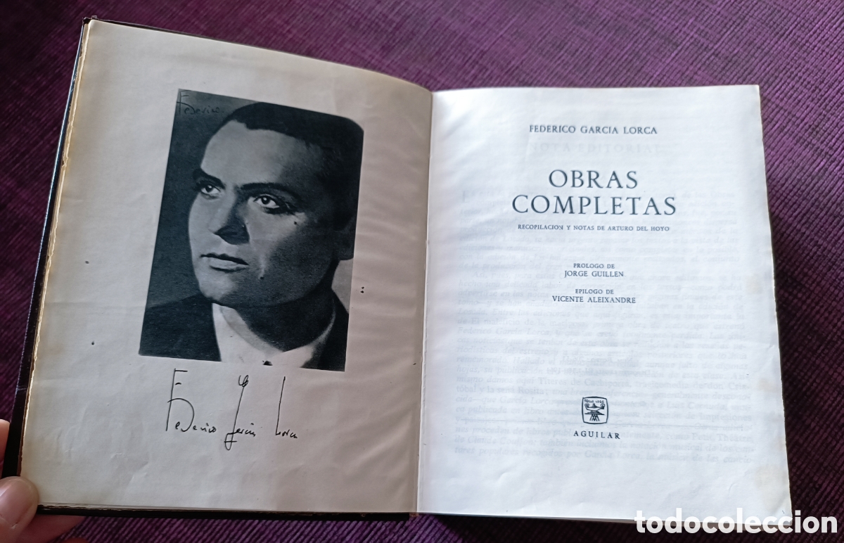 Libros: Federico Garc&iacute;a Lorca obras completas. Aguilar - Foto 4