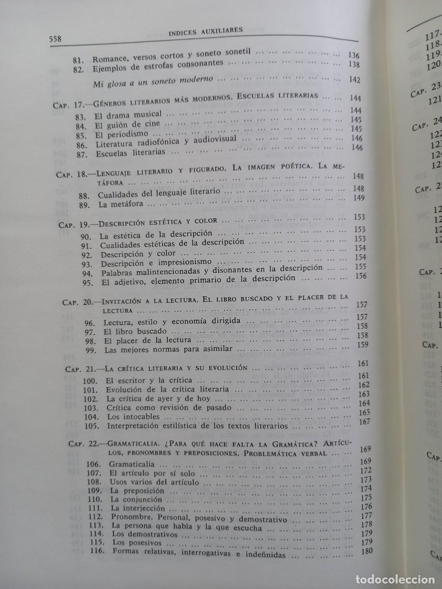 Libros: MANUAL DEL ESCRITOR - MART&Iacute;N ALONSO - ED. AGUILAR - 1981 - Foto 9
