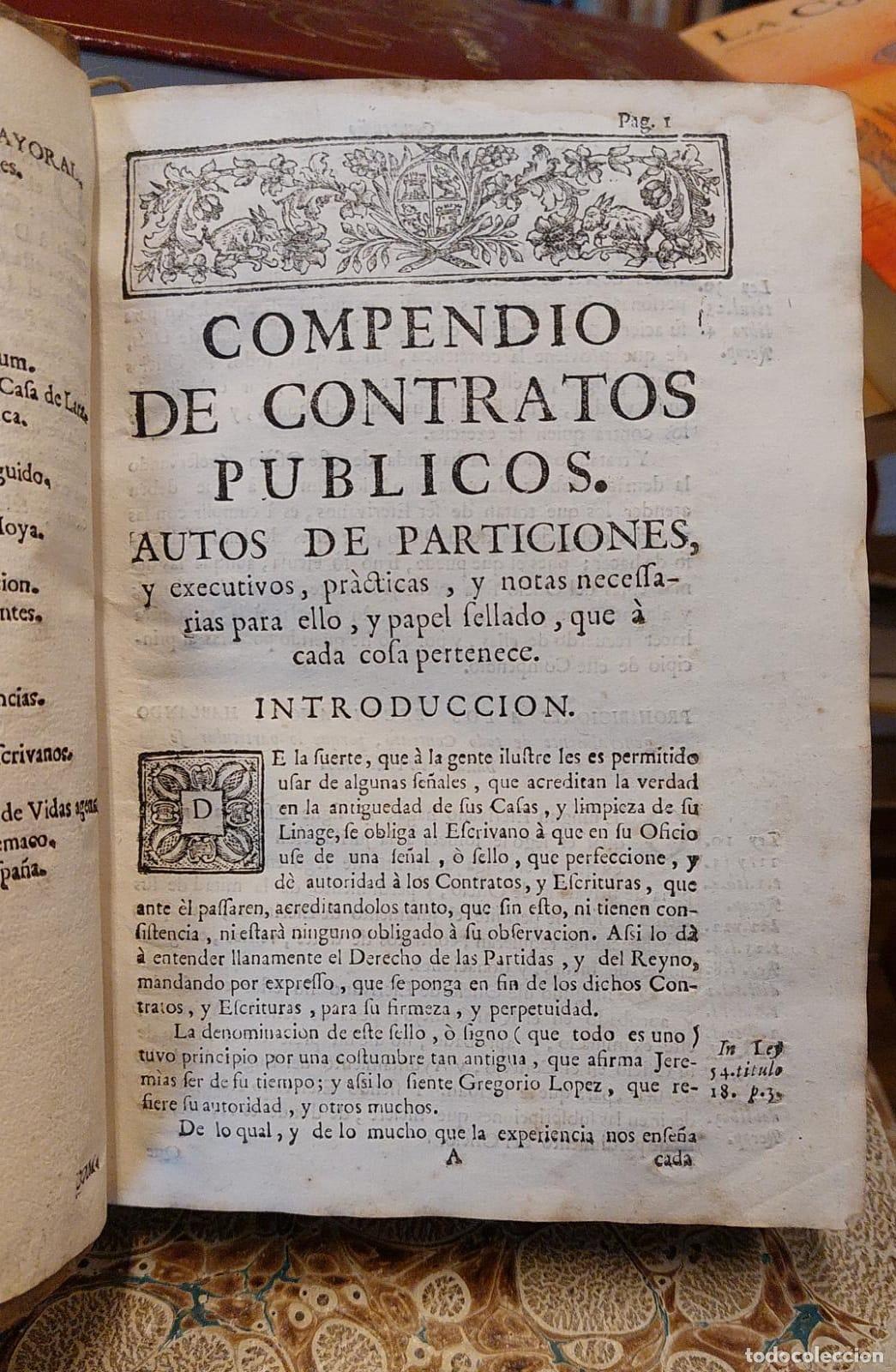 Libros: COMPENDIO DE CONTRATOS PUBLICOS, AUTOS DE PARTICIONES, EXECUTIVOS Y DE RESIDENCIAS, con el g&eacute;nero d - Foto 3