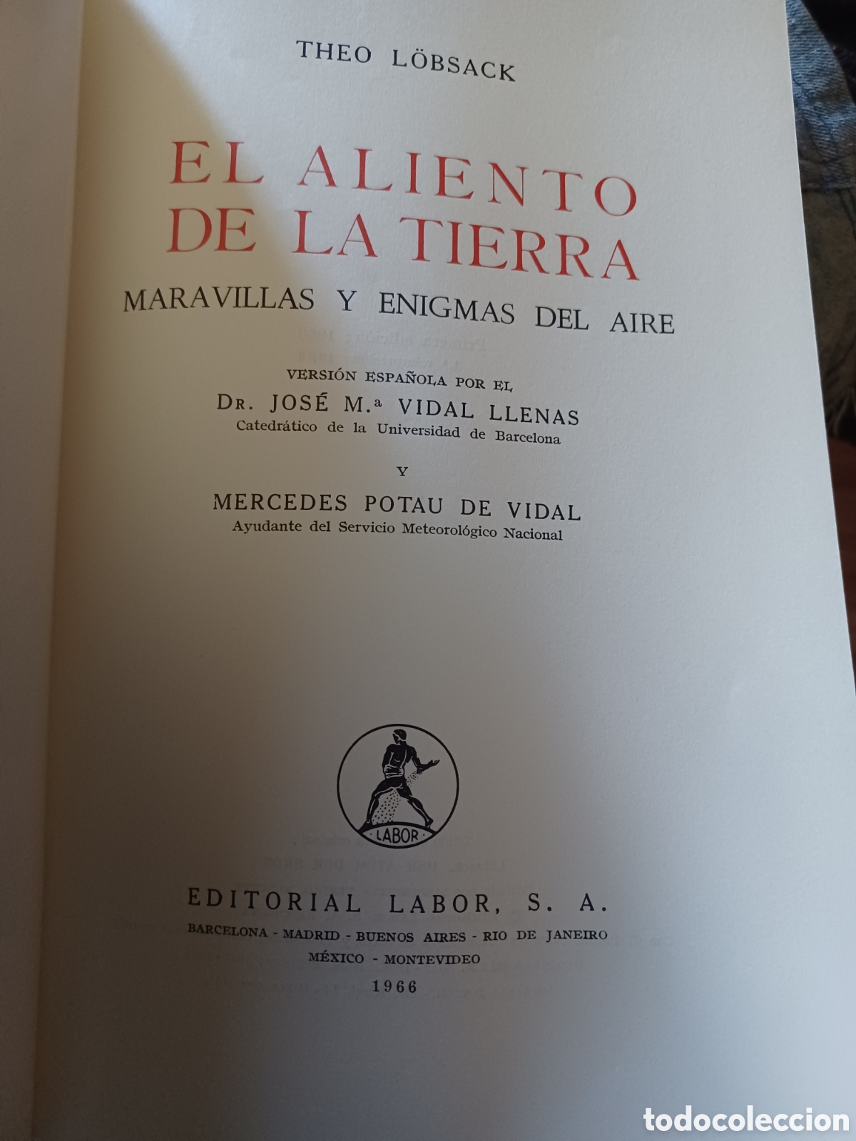 Libros: Barybook 178 El aliento de la tierra Teo Lobsack Labor - Foto 2