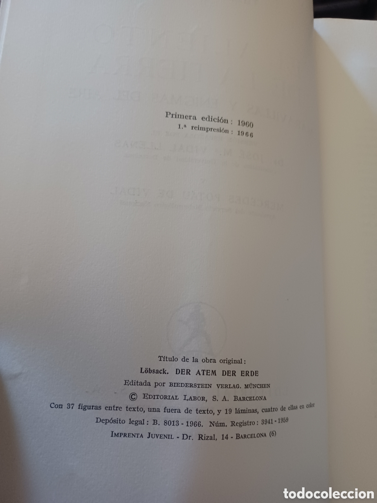 Libros: Barybook 178 El aliento de la tierra Teo Lobsack Labor - Foto 3
